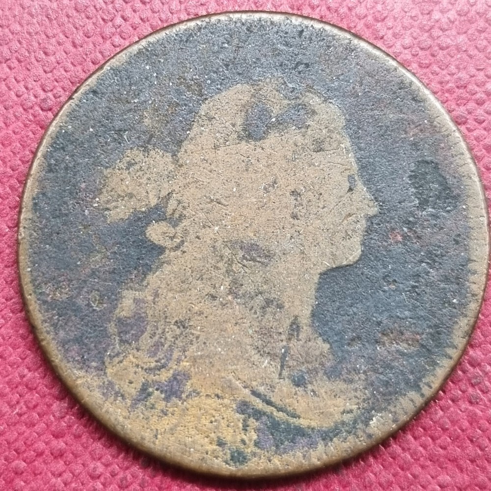 1798 Draped Bust Large Cent 1c Circulated #84759