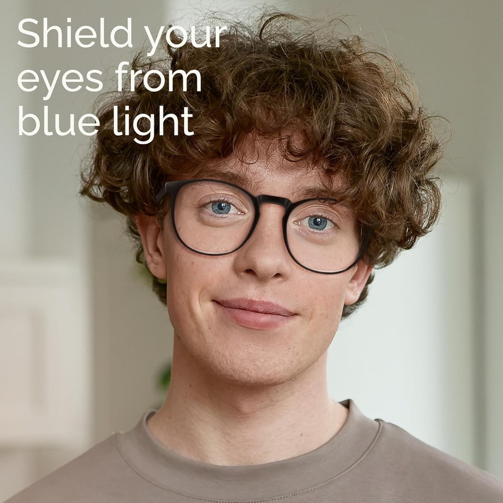 IBOANN Chic Blue Light Blocking Glasses Women 3-Pack Round Frames Screen-Ready