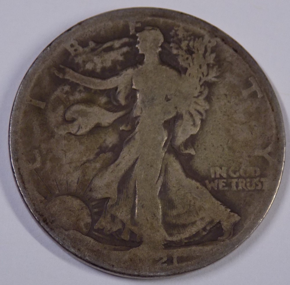 1921-S 50c Walking Liberty Half Dollar