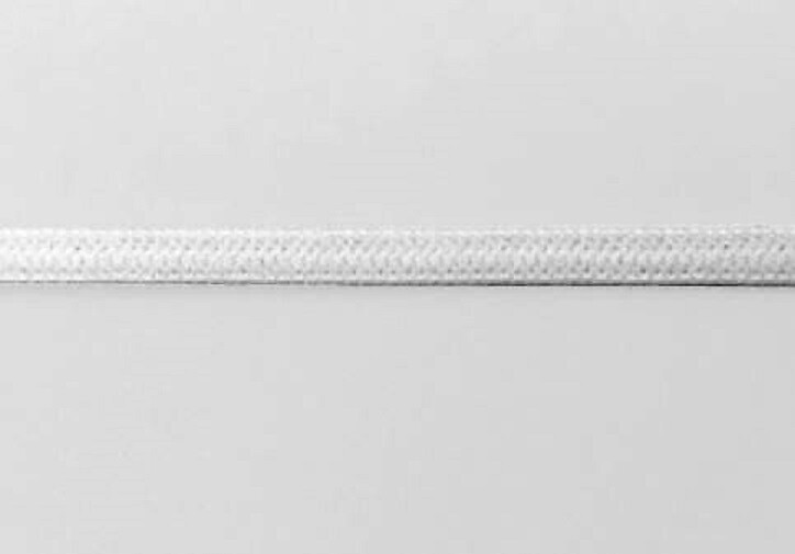3mm White Knitted Elastic ( x 3 metres)