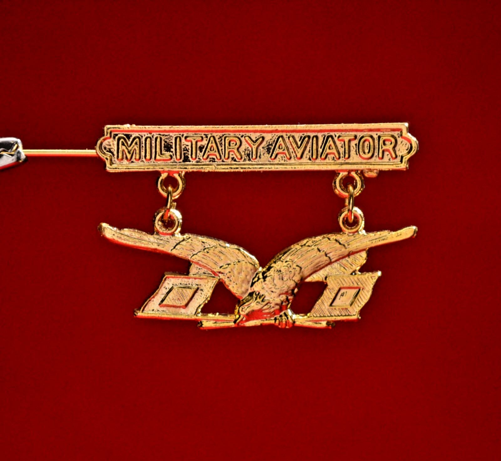 WWI AIR SERVICE, 1913 MILITARY AVIATOR BADGE INSIGNIA, QUALITY RESTRIKE 1 7/8"w