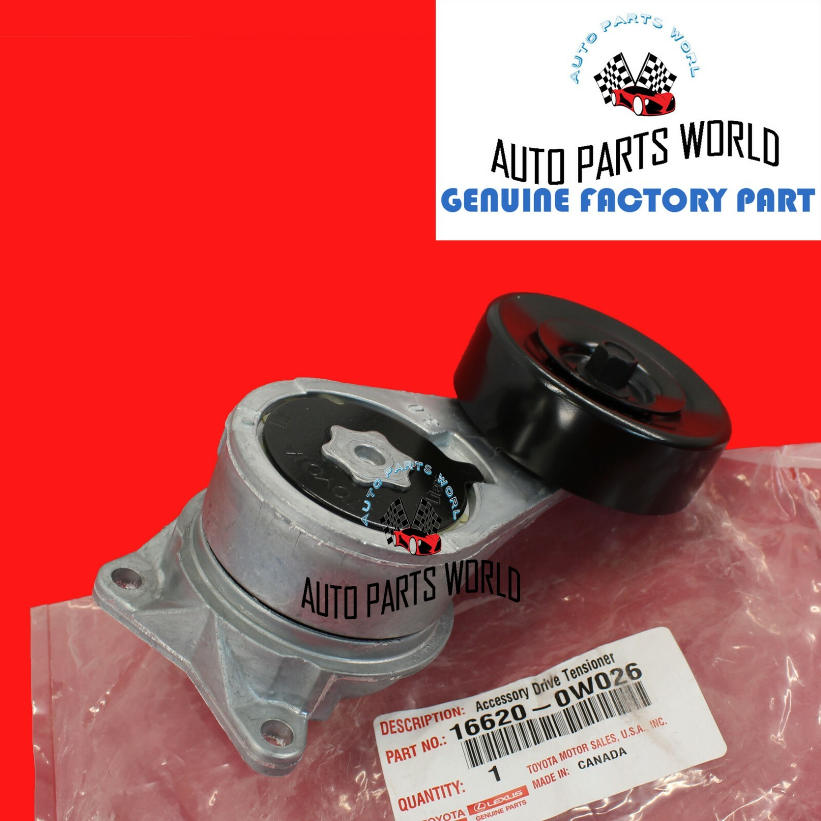 GENUINE OEM TOYOTA IS300 GS300 SUPRA DRIVE SERPENTINE BELT TENSIONER 16620-0W026