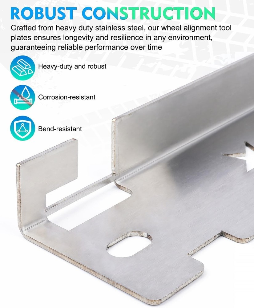 Stainless Steel Wheel Alignment Tool Plate for Precision Vehicle Alignment