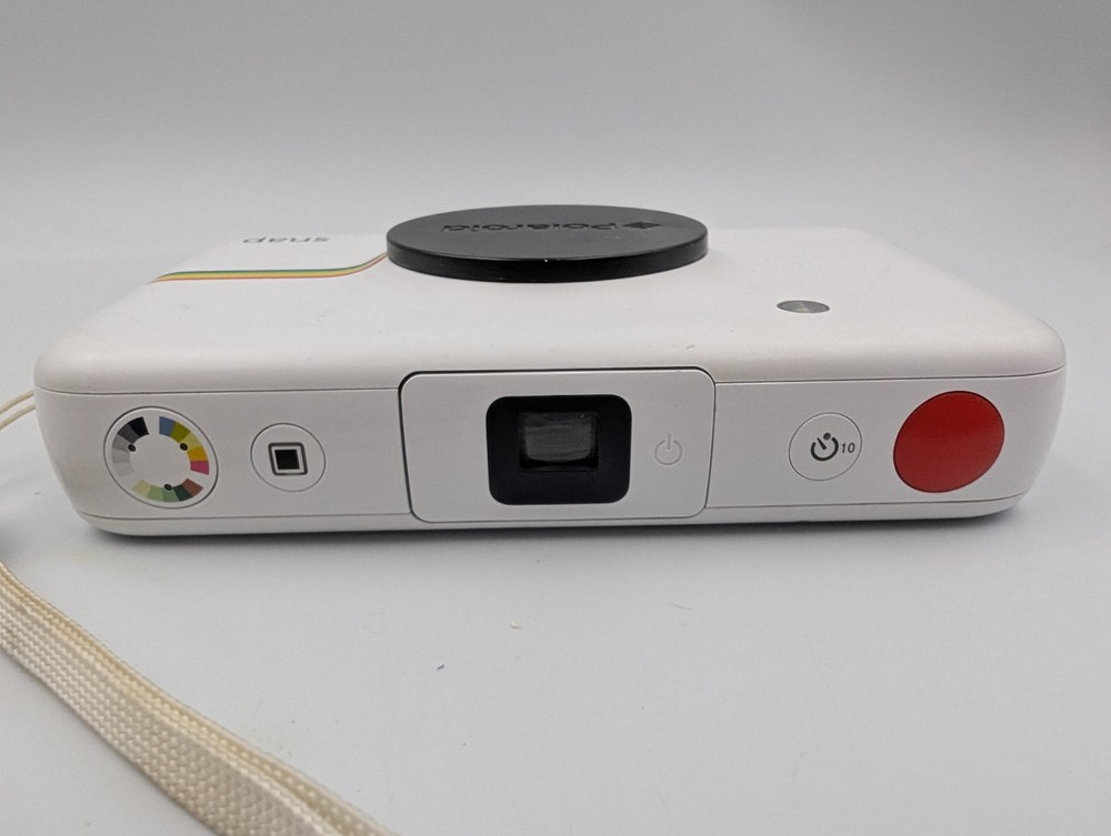 Polaroid Snap Instant Digital Camera Built in Printer White POLSP01 Working!