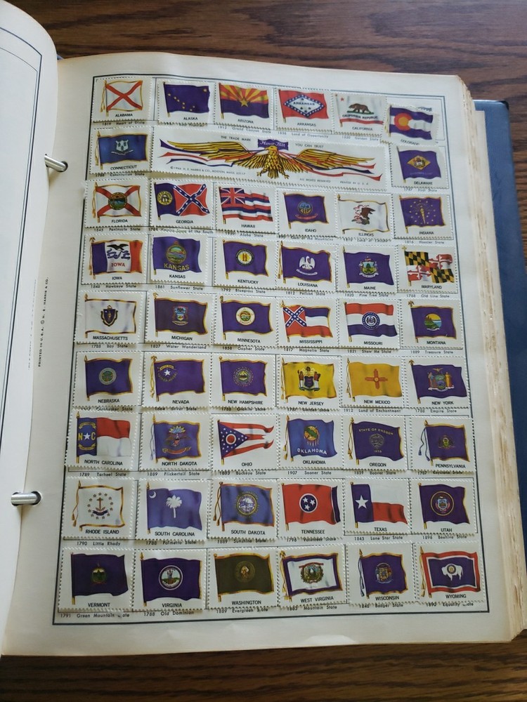 H.E.Harris Statesman Deluxe World Stamp Album with 120 Stamps Holds Up To 30,000