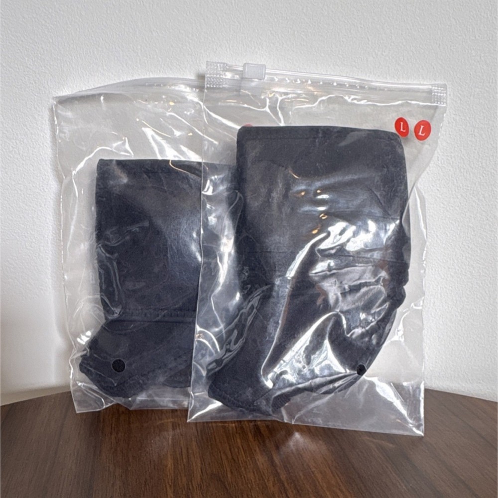 *2PACK* Black Adjustable Neoprene Wrist Wraps Pair, Size L, LEFT