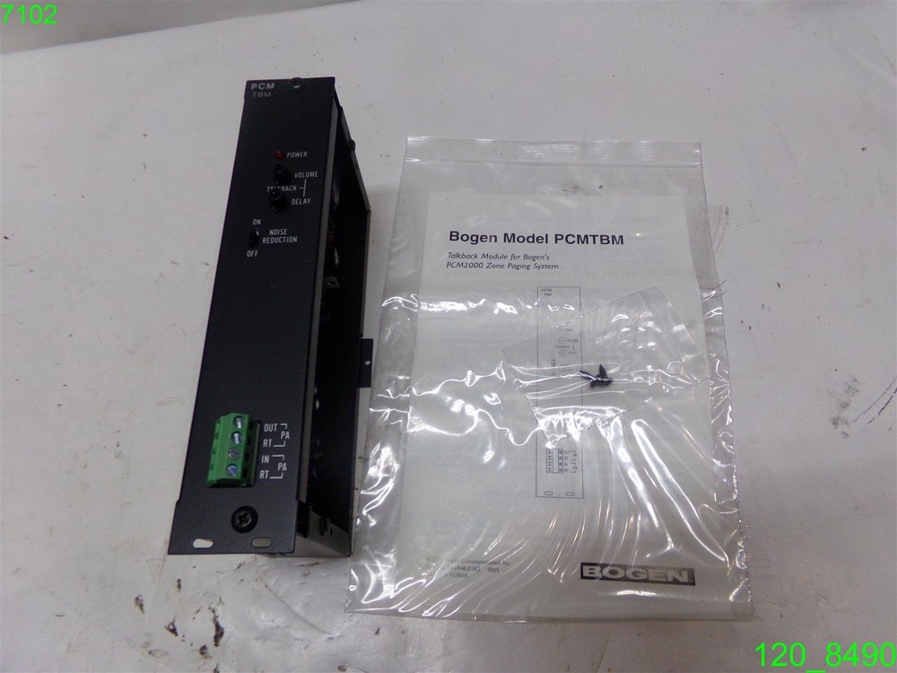 Bogen Talkback / Real Time Clock Module PCMTBM , PCM2000 System Module - NEW