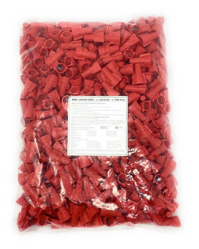 Red Wing Wire Connectors UL- 500 PACK