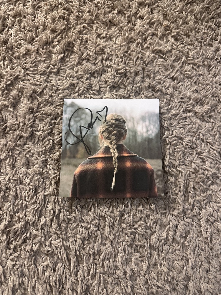 Taylor Swift Signed evermore  CD Insert With Heart REPRINT