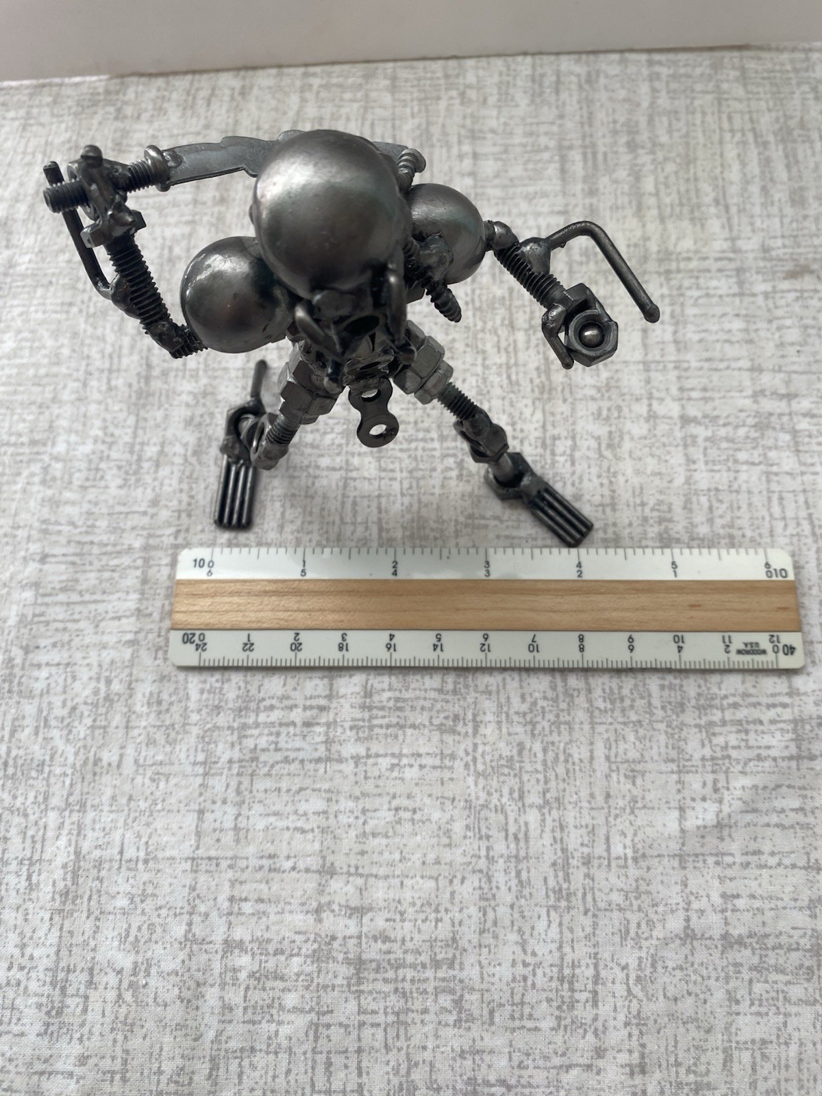 Alien Statue Metal Sculpture