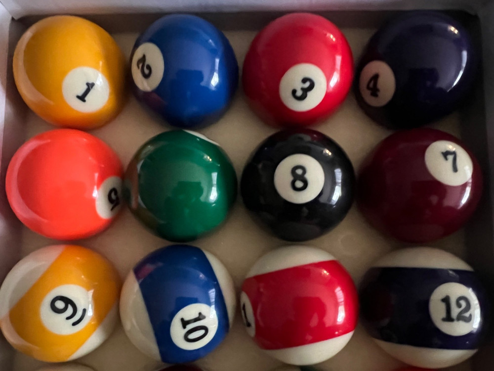 Billiard Ball Complete Set 16 Balls