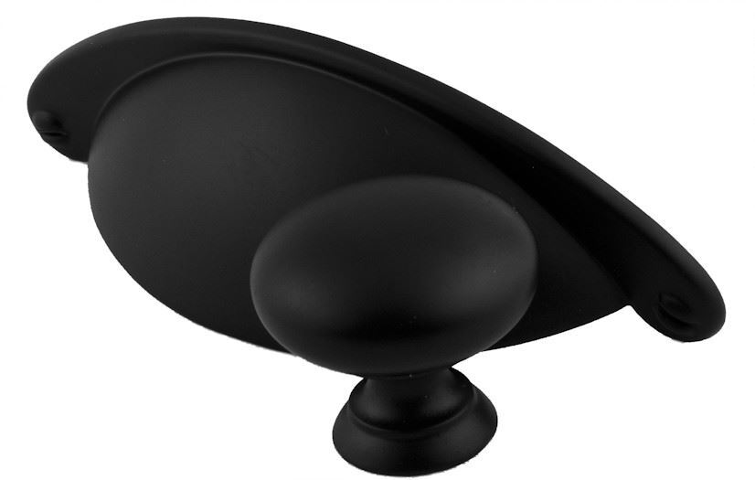 1-1/4" Country Store Knob Flat Black