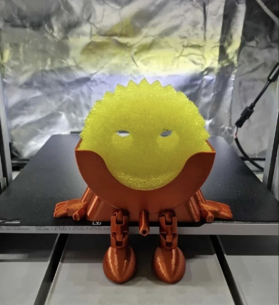 Sponge Holder 3d Printed, Kitchen Decor, Moveable Legs. 3D print LT.