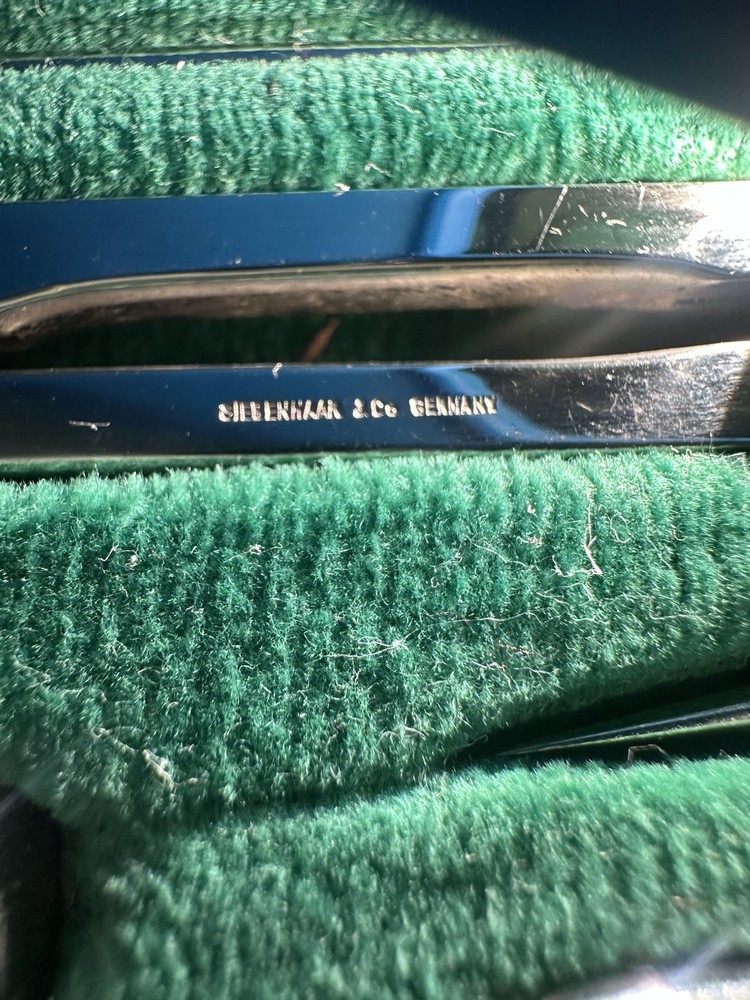 Vintage W Germany Complete kit! large Engineer Drafting Compass Set w/ Case