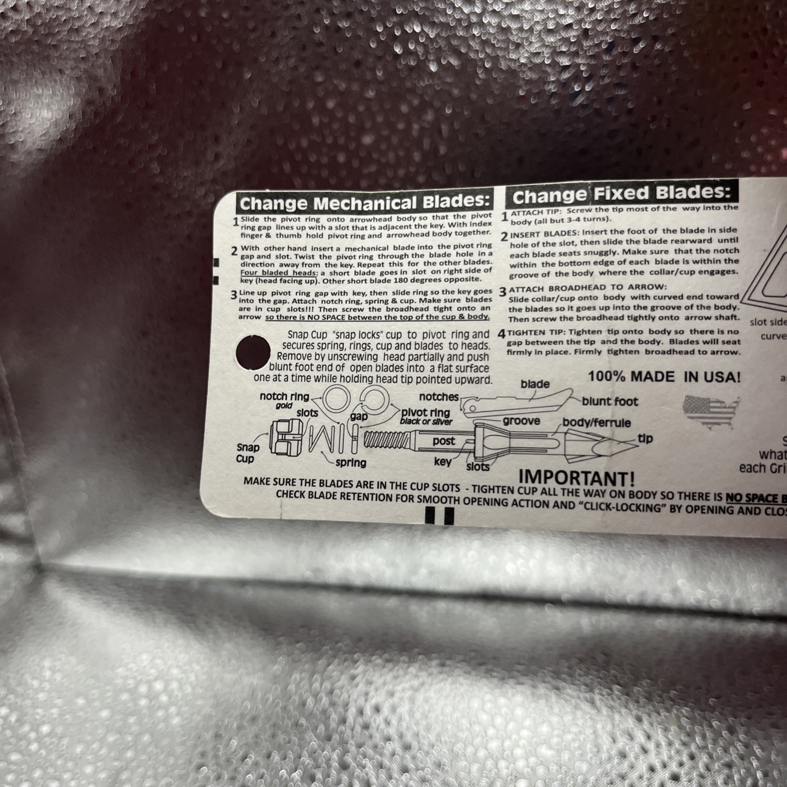 Grim Reaper Razor Tip/Razor Cut Replacement Blades - 85/100gr. - 1906