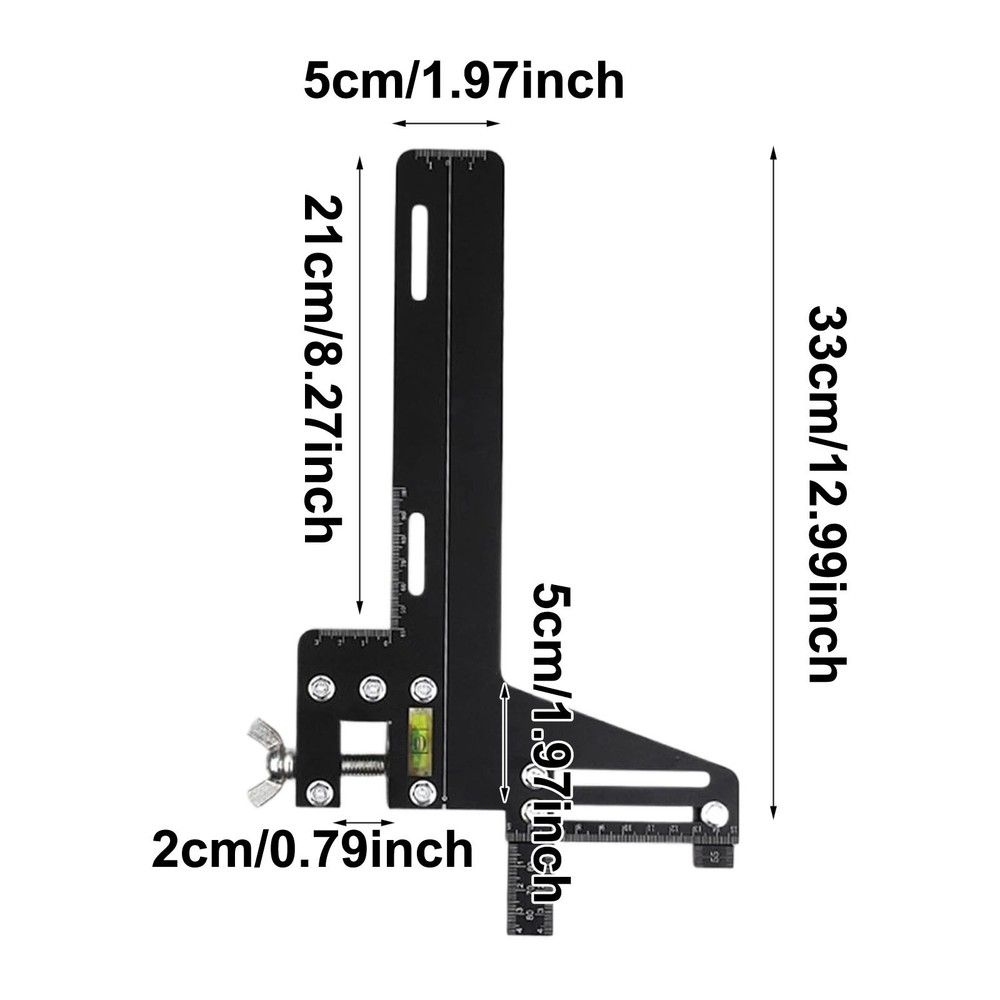 New Elevator Guide Gauge - Positioning Ruler, Guide Single Track Measuring Tool