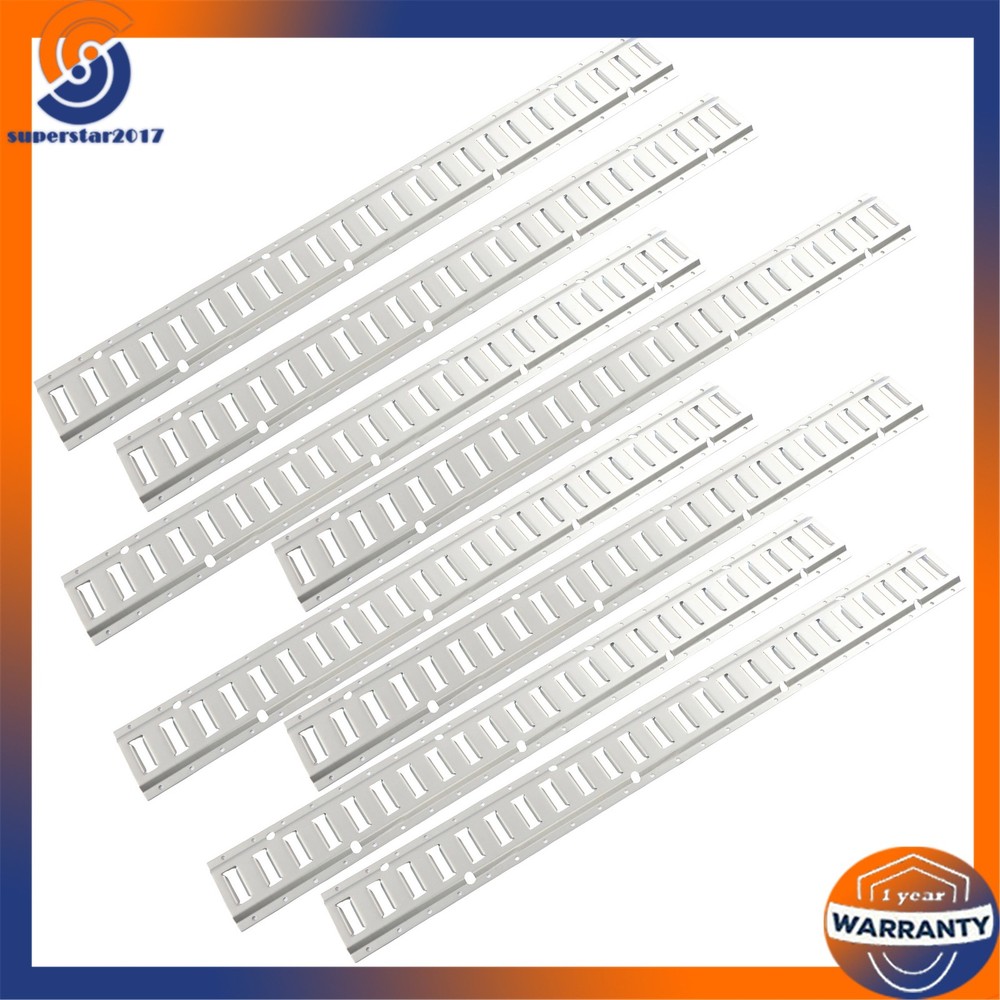 8 Pack 4' E Track Tie Down Rail Kit 2000 lbs Galvanized Steel For Vans Trailers