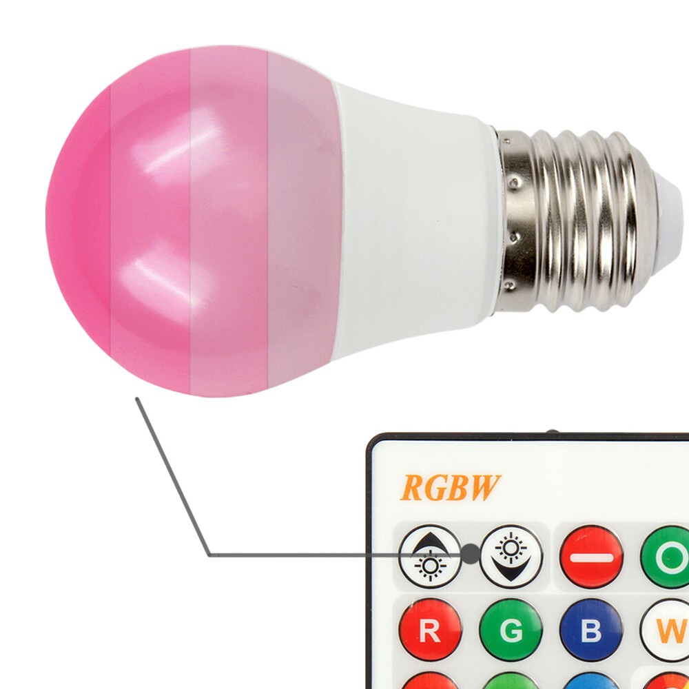 16 Color Changing Magic Light E27 RGB LED Lamp Bulb with Wireless Remote Control