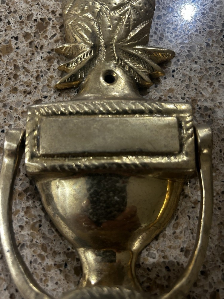 BRASS PINEAPPLE DOOR KNOCKER