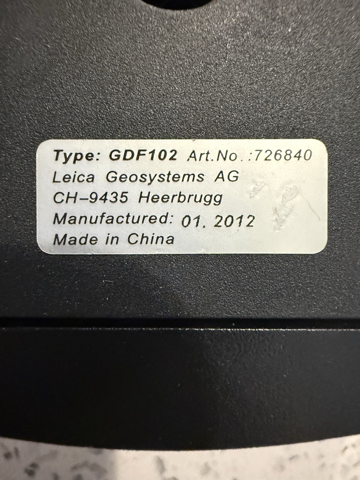 Leica GDF102 Tribrach, GRT144 Adapter, GAD31 Surveying Accessories