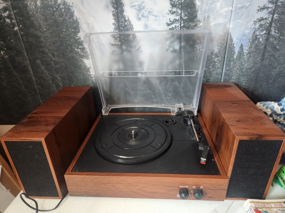 Crosley C62BWA Turntable System and Speaker