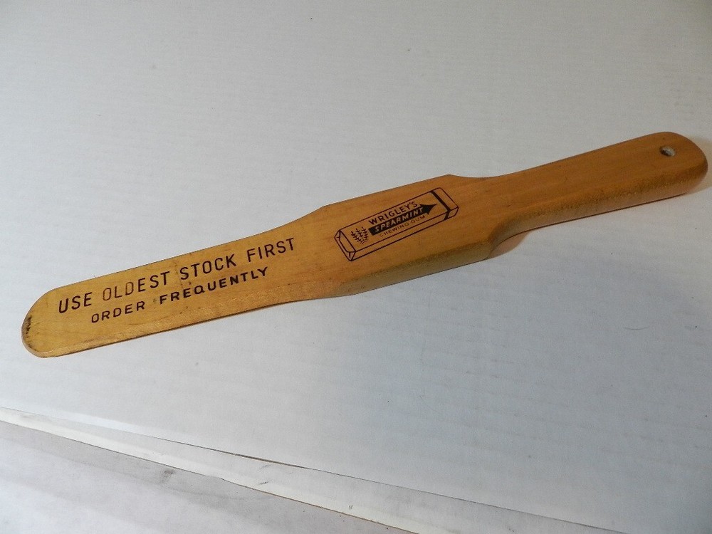 VINTAGE 1940'S WRIGLEY'S CHEWING GUM BOX OPENING TOOL- SORTING TOOL-ADVERTISING
