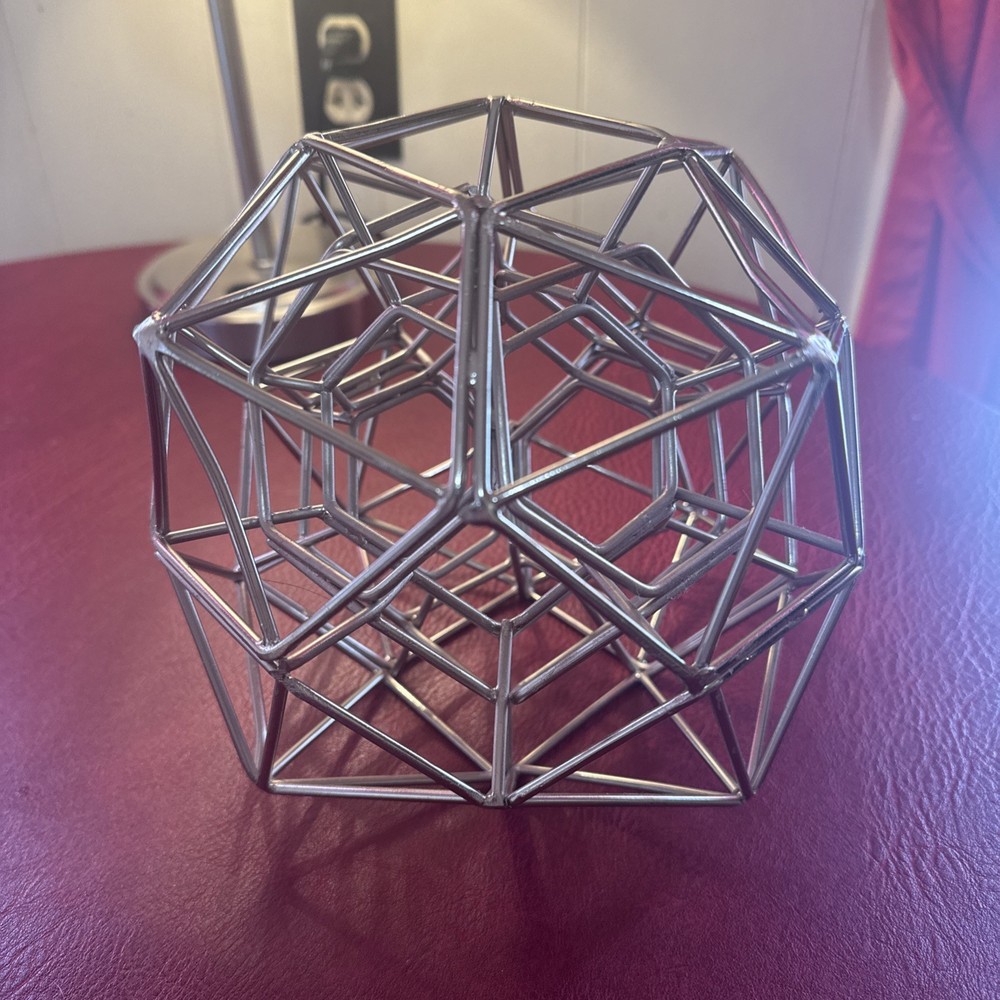 Geometric Sphere Globe Abstract Tabletop Centerpiece Shelf Decor Decorative