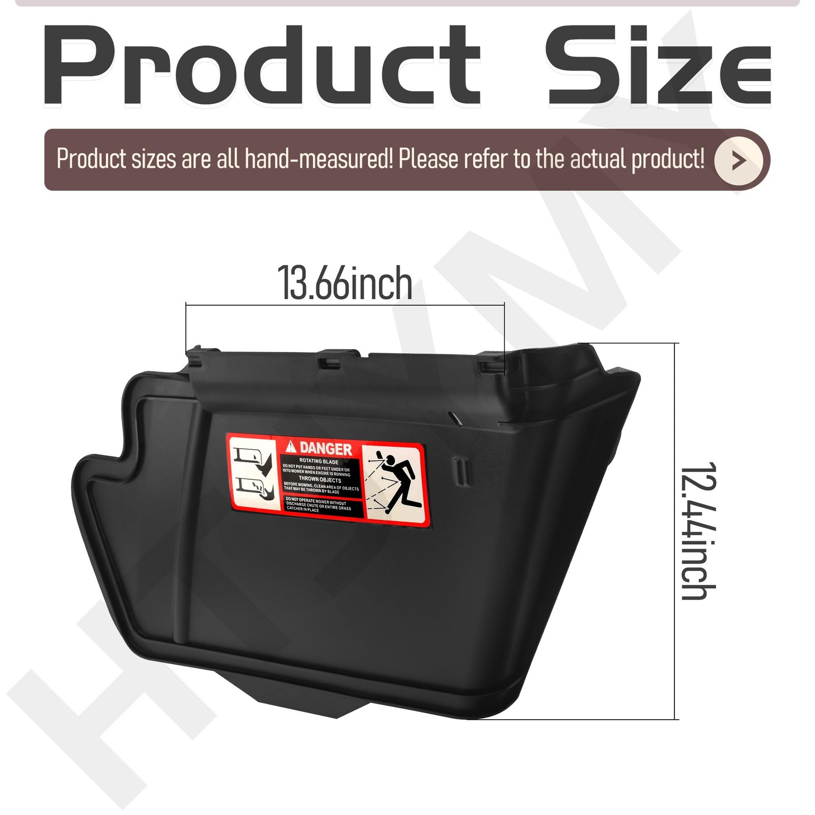 HTJYMY TCA16388 TCA16387 Discharge Chute Kit for JD X370, X380, X384, Black