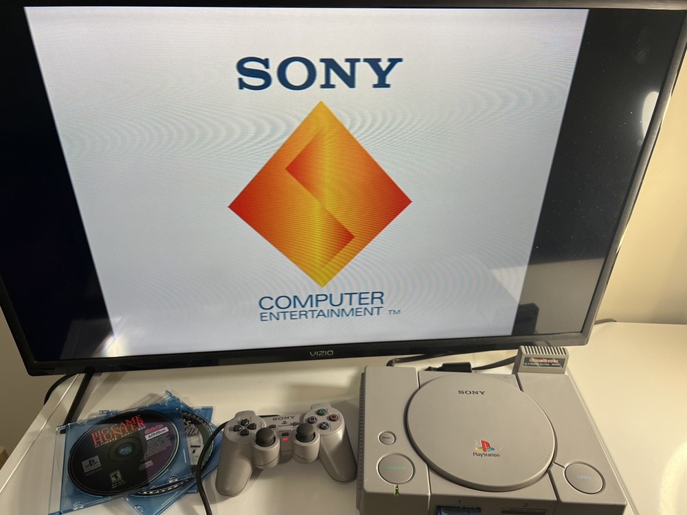 Official Sony PlayStation 1 Console PS1 System With Bundle! Tested!