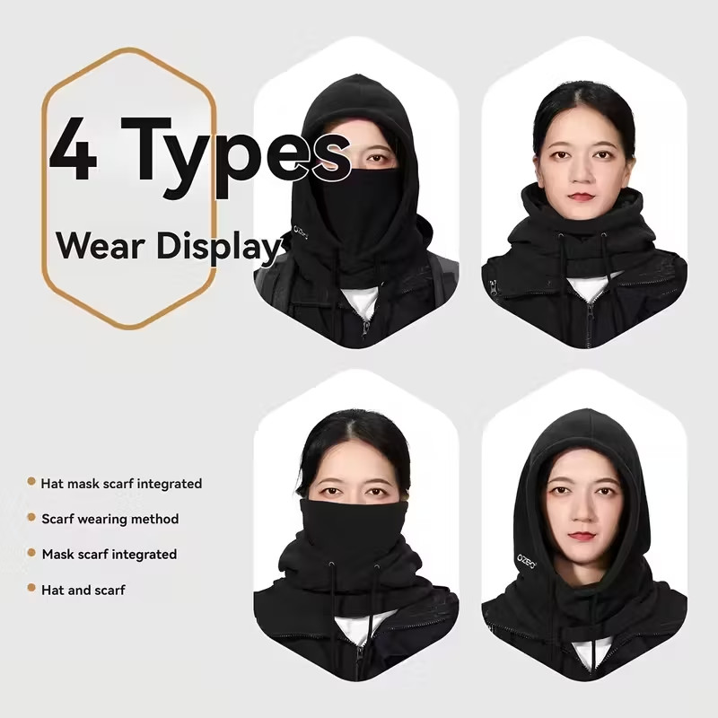 3pcs Windproof and Cold Resistant Warmth Set with Thickened Windproof