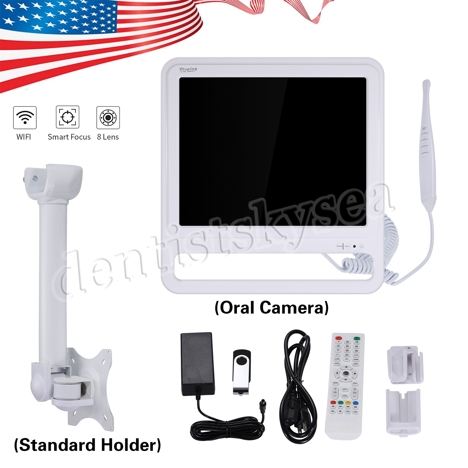 17 Inch Dental Intra Oral Intraoral Camera WIFI High Definition Digital Monitor
