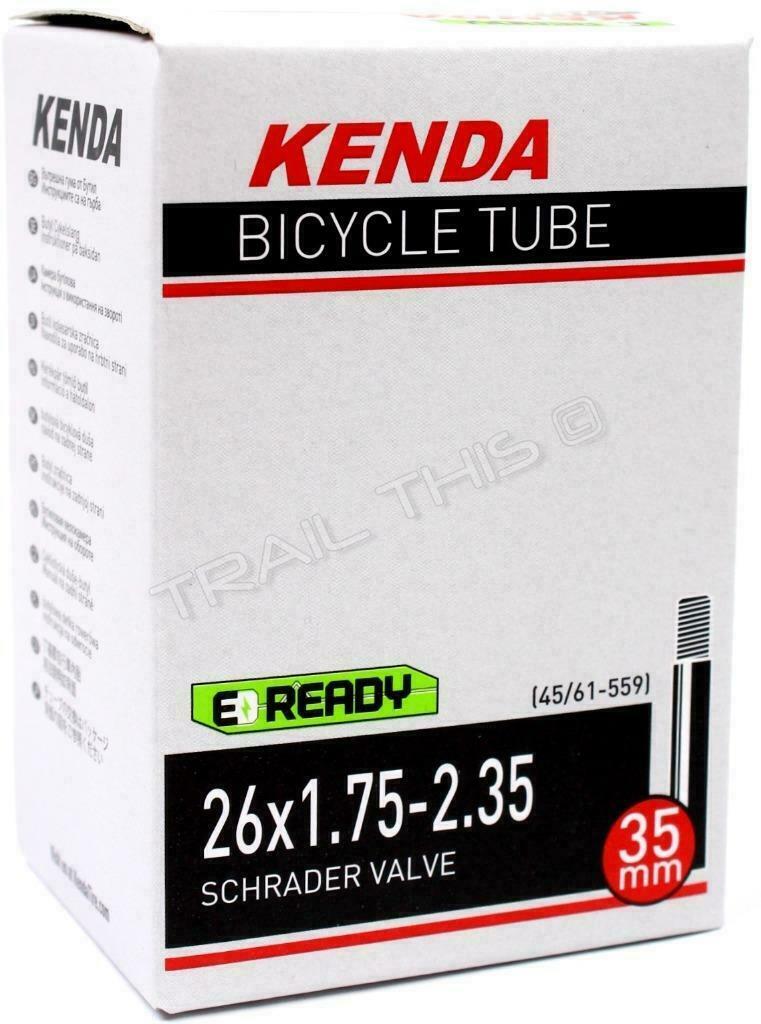 Kenda 26 x 1.75 1.95 2.125 2.35 35mm Schrader Valve  Inner Tube MTB Bike Lot