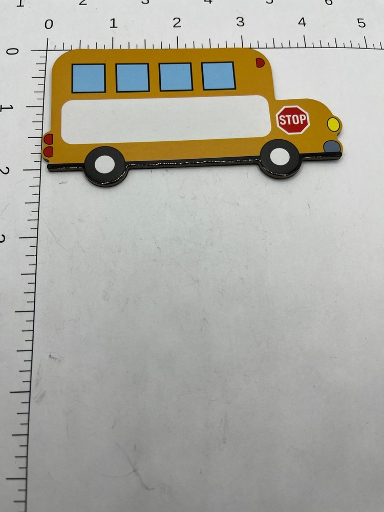 School Bus magnet dry erase panel