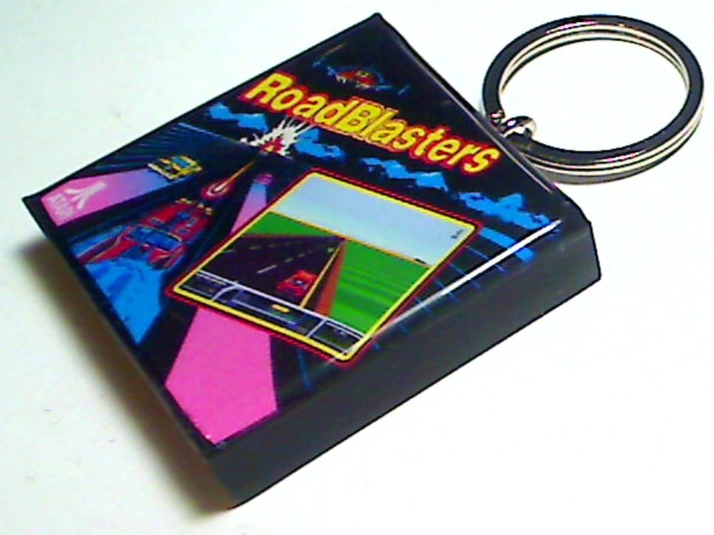 RoadBlasters Arcade Coin Door accessory Keychain