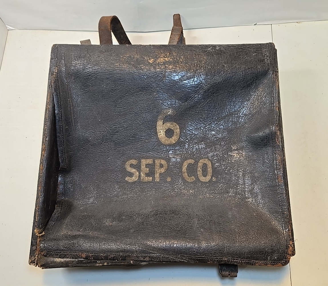 Civil War to Indian Wars Oil Cloth Box Haversack Backpack