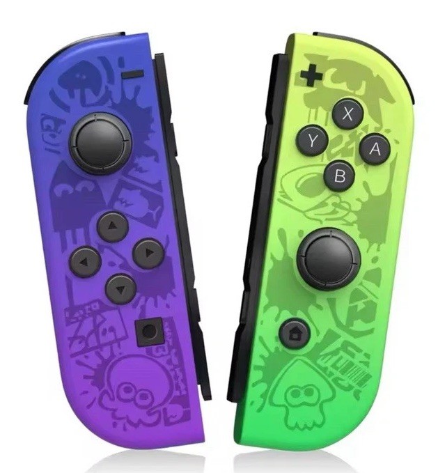 For Nintendo Switch L&R Joy Con Controllers With Dual Vibration Splatoon Theme