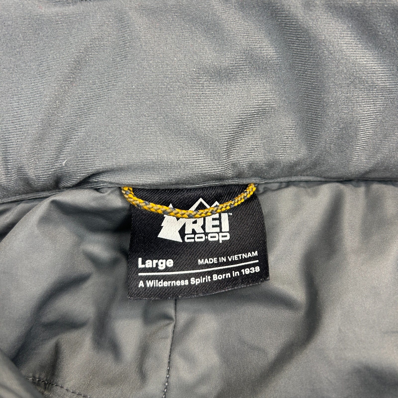 REI CO-OP Powderbound Mens Large Beige Tan Insulated Ski Snowboard Snow Pants