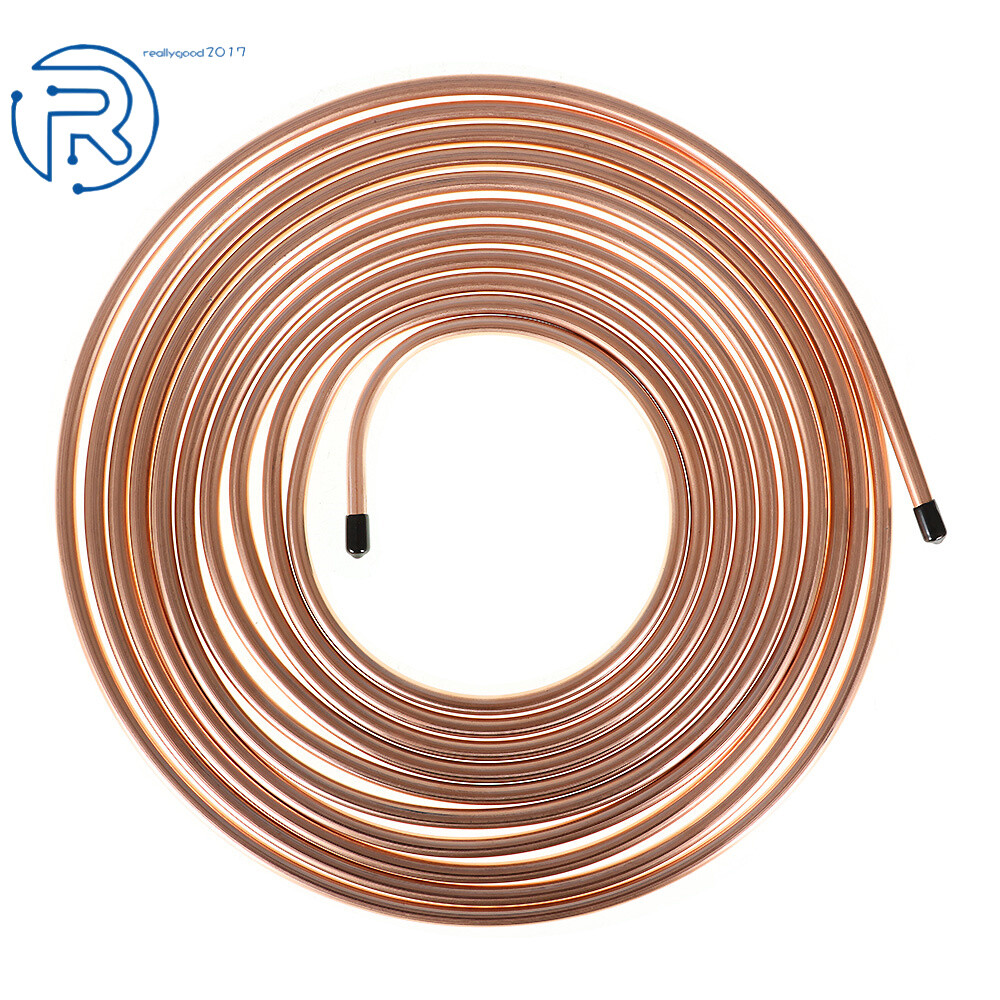 Brake Fuel & Trans Line Tubing 5/16" Copper Nickel 25 Ft Roll Coil