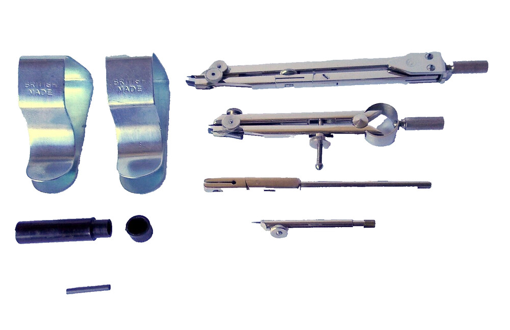 Vintage / Antique Technical Drawing / Draughtsman / Engineering / Compass Set