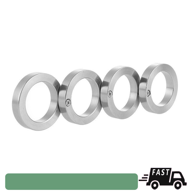 4X Stainless Steel Outdoor Rotatable Folding Buckle Ring For Hiking Defense