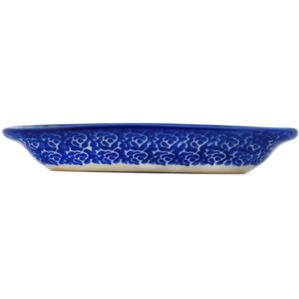 Polish Pottery Condiment Dish 6" Halloween Evening