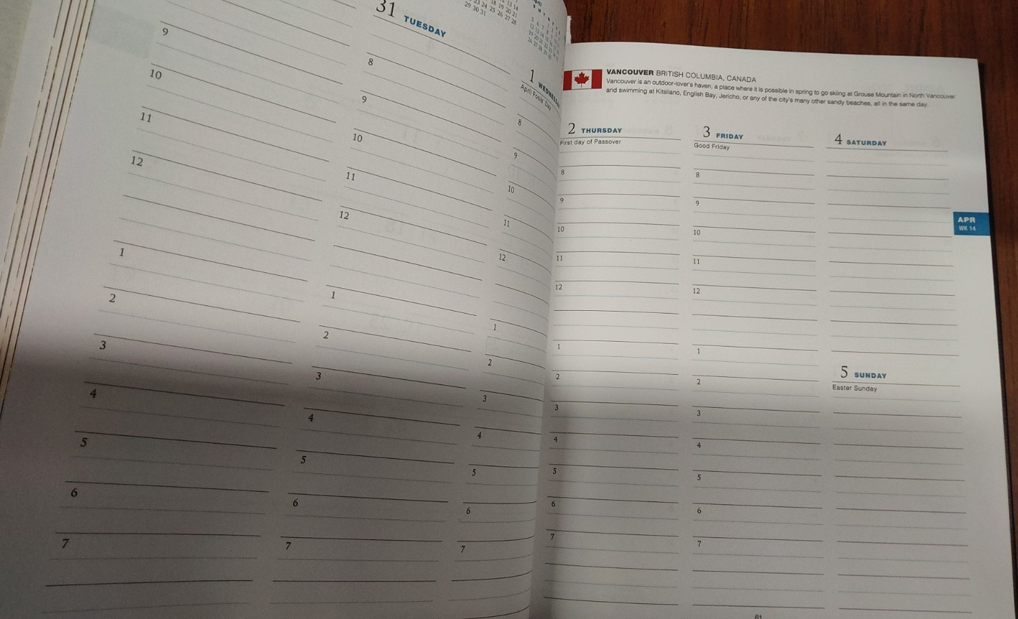 Amex Black Leather Executive Appointment 2026 Planner Book