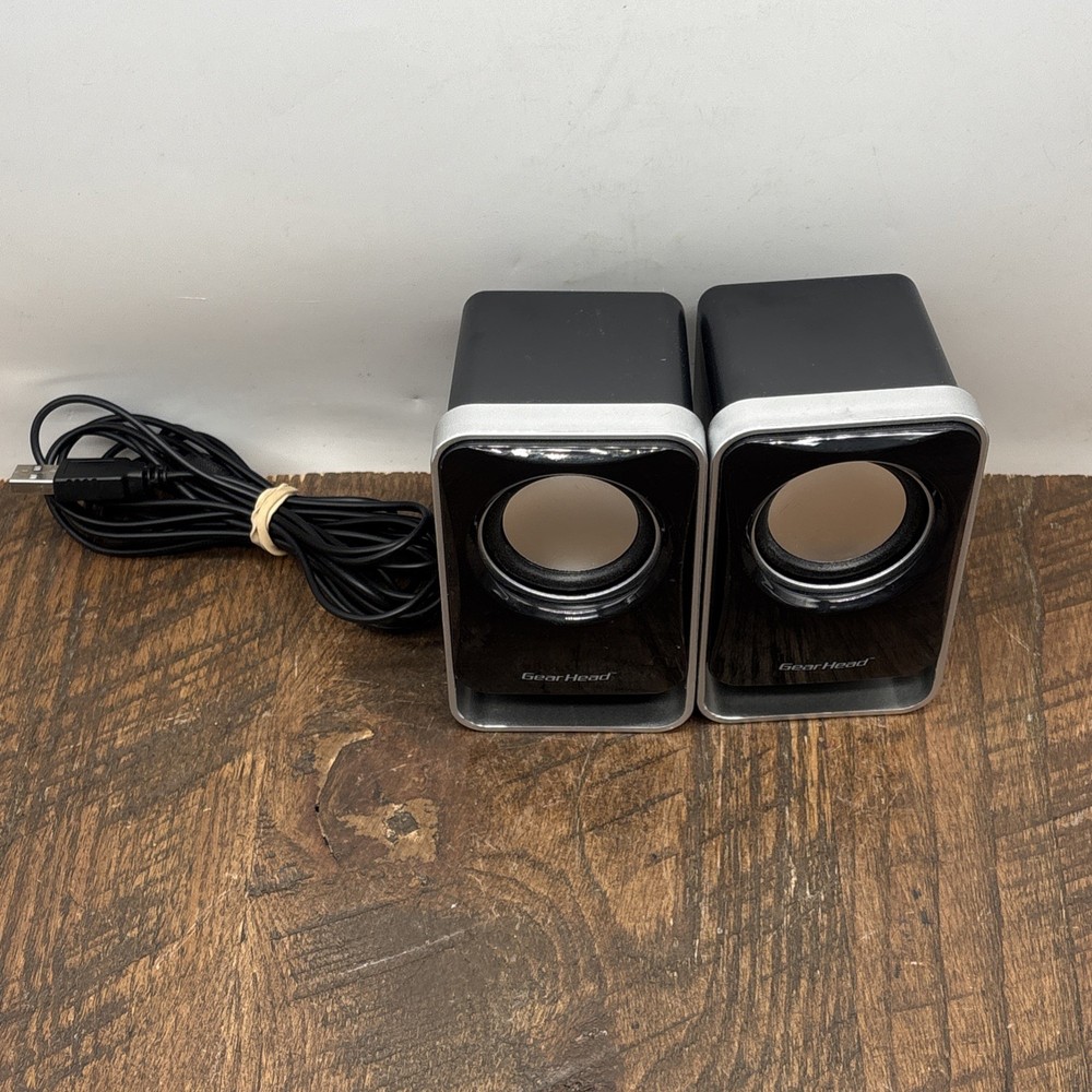 Gear Head mini PC Computer speakers SP1500USB - Fully Tested Work Great