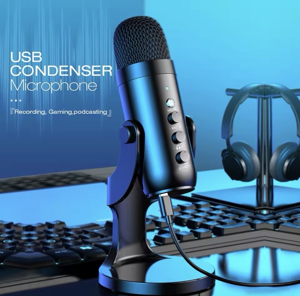 USB Microphone for PC Mac Gaming Recording Stream Podcast, Computer CondenserMC