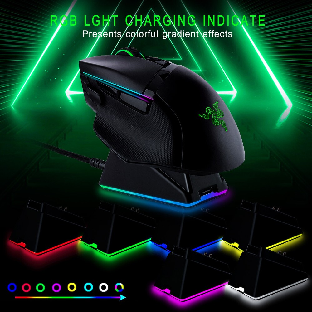 Charging Dock for Razer Basilisk Ultimate/Viper Ultimate/Naga Pro Wireless Mouse