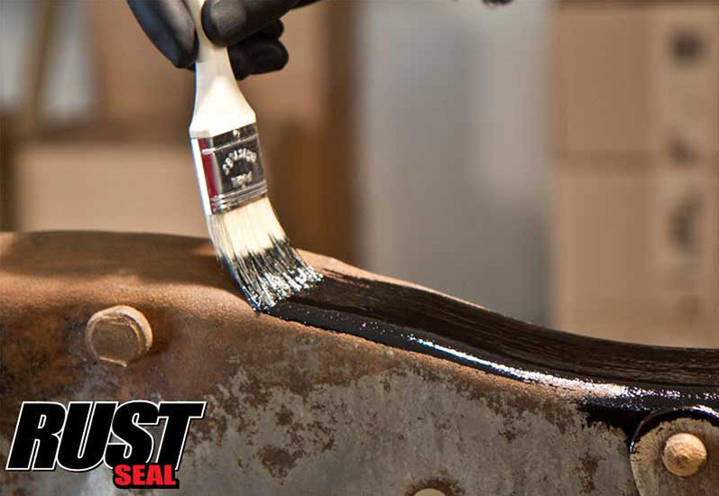 KBS RustSeal Rust Preventative Corrosion Barrier Coating Satin Black 1 Quart