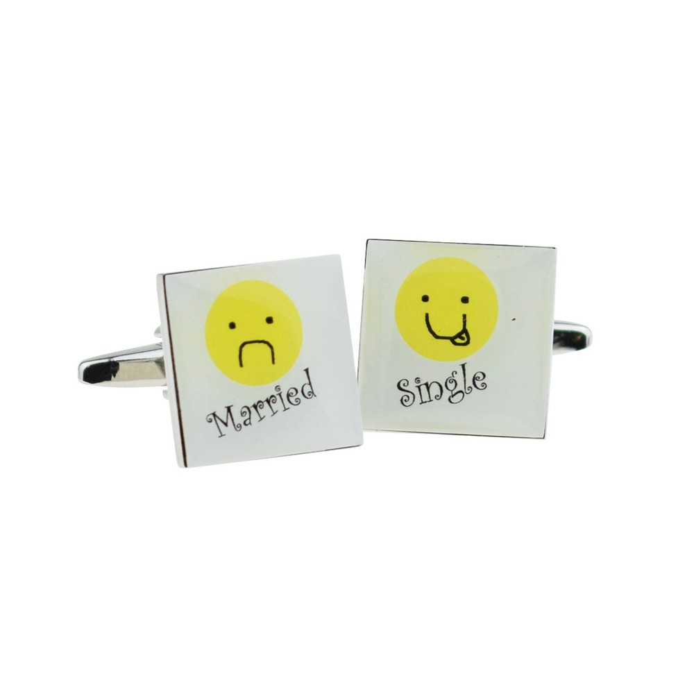 Married or Single Design Cufflinks X2BOCS095