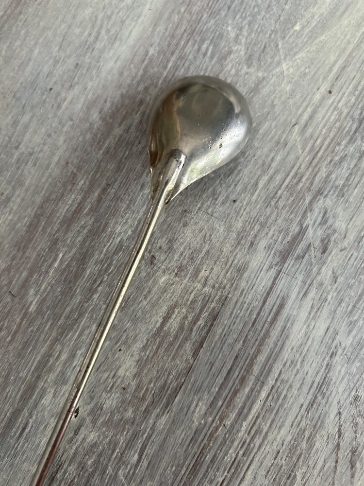 Vintage Red Bakelite Handle Long Spoon