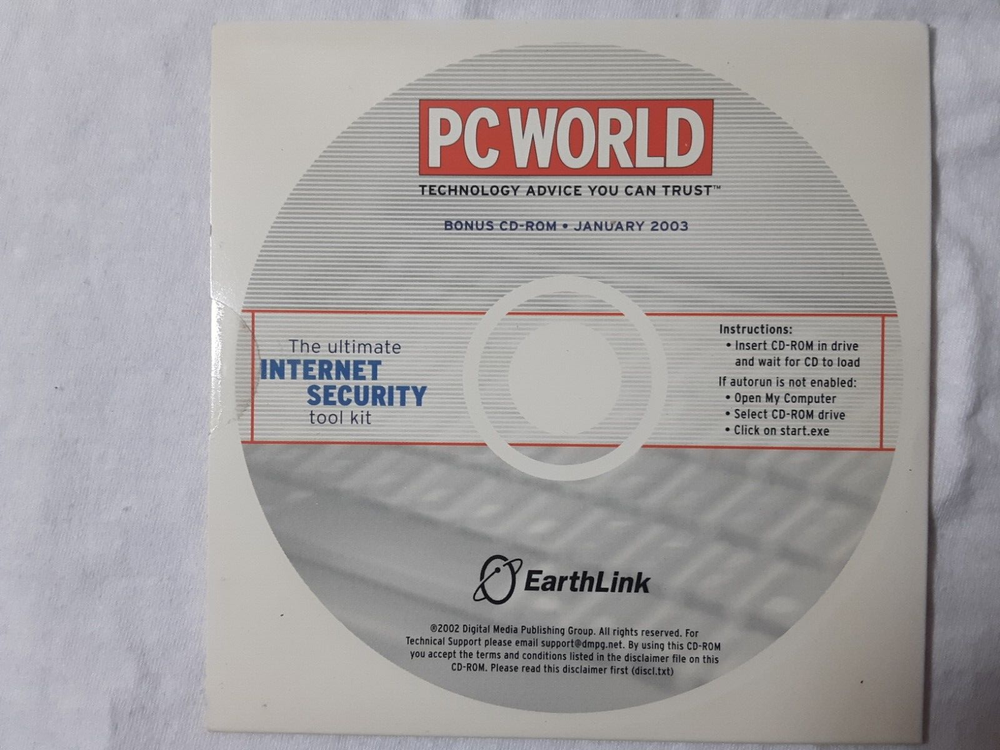 retro 2003 CD-Rom PC World Ultimate Internet Security Toolkit FREE SHIPPING rare