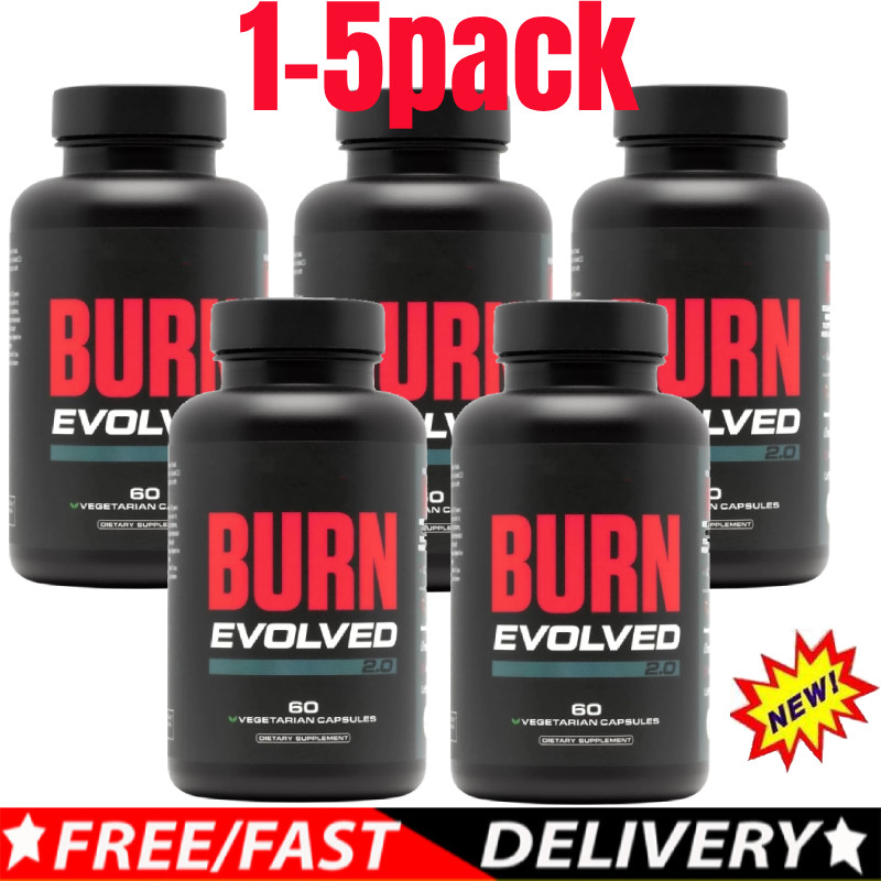 Burn Evolved 1-5-Bottle Stack – Weight Loss Supplement with Green Tea & Caffeine